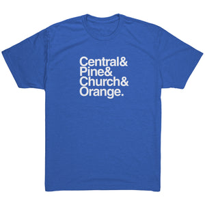 The "Downtown Streets" Men's Tri-blend Tee