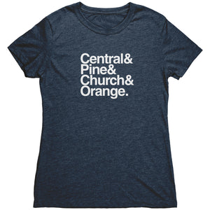 The "Downtown Streets" Women's Tri-blend Tee