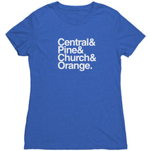 The "Downtown Streets" Women's Tri-blend Tee