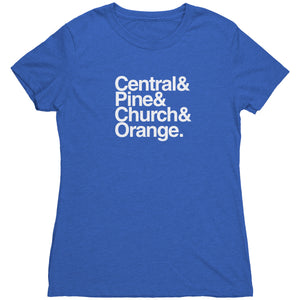 The "Downtown Streets" Women's Tri-blend Tee