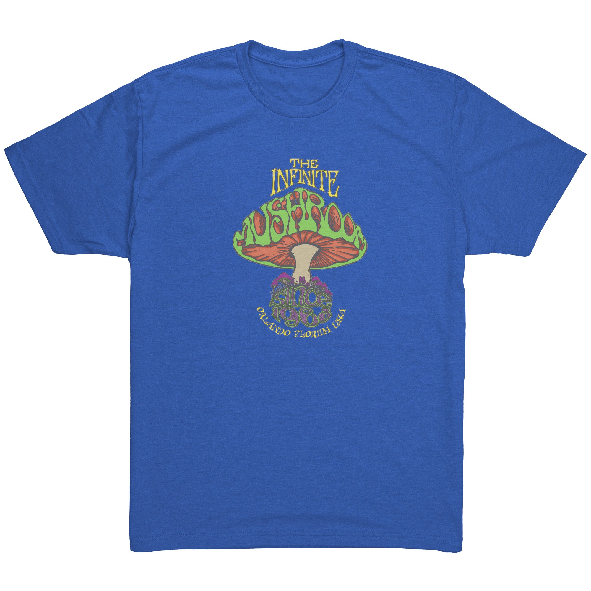 The Infinite Mushroom “Groovy” Men's Triblend Tee - Retrolando