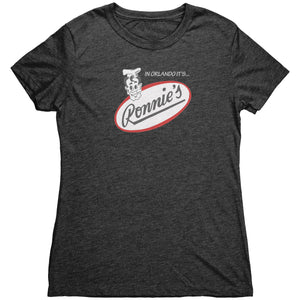 The Ronnie’s Restaurant “Menu” Women’s Triblend Tee