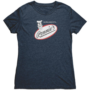 The Ronnie’s Restaurant “Menu” Women’s Triblend Tee